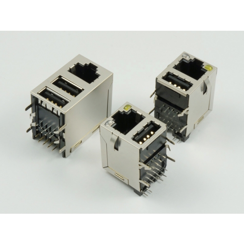 RJ45+USB Combo Connectors - PRODUCTS - tact precision lndustrial Co,Ltd.